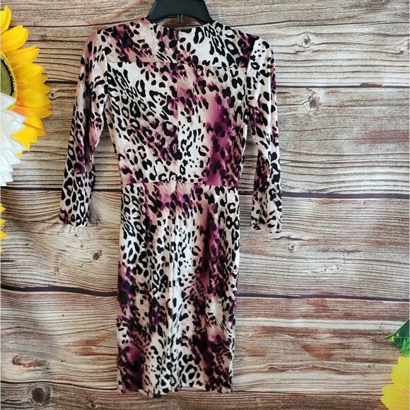 Calvin Klein Cheetah  print dress Woman's 2P Pre-owned - Picture 2 of 8